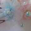 20200612_135531 Peigne mariage - fleur organza bleu clair