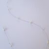 Fil de cheveux - perles blanches et transparentes (personnalisable)