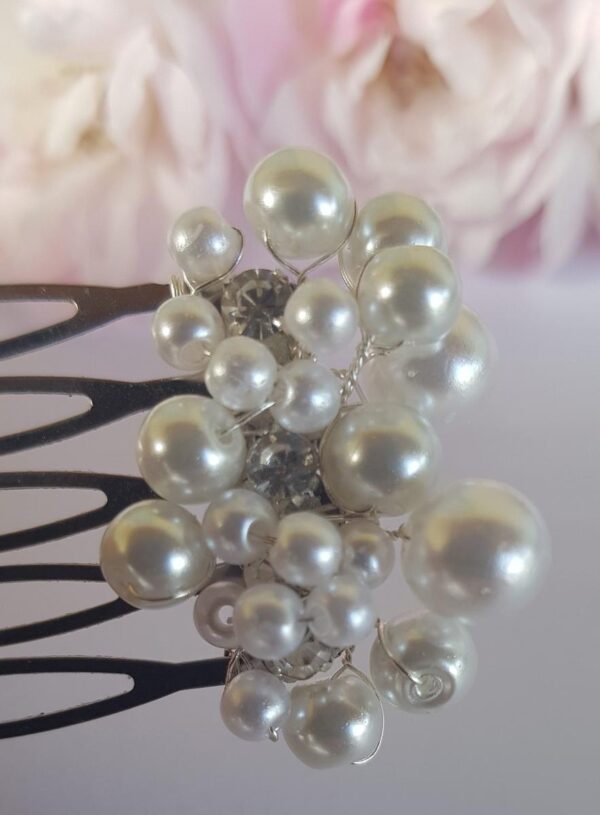 20200615_183923 Peigne mariage - strass et perles blanches diverses tailles