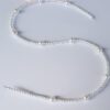 Fil de cheveux - perles blanches (personnalisable)