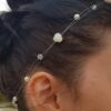Headband - Roses et perles ivoires