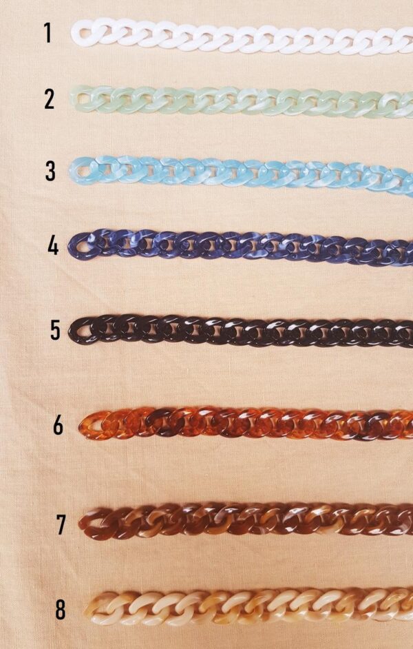 Bracelet, collier et boucles d'oreilles inox - chaîne maillons menthe et argentés