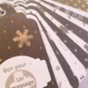 Carnet de "bons pour" à gratter - Noël noir et blanc. Calino Créa
