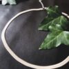 Collier maille serpent plate 6 mm argenté inox