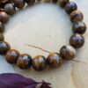 Bracelet homme pierre naturelle - oeil de tigre Bracelet homme perles naturelles 10 mm - Oeil de tigre