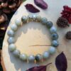 Bracelet homme perles naturelles 10 mm - Labradorite
