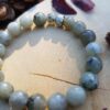 Bracelet homme perles naturelles 10 mm - Labradorite