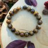 Bracelet homme pierre naturelle - oeil de tigre Bracelet homme perles naturelles 10 mm - Oeil de tigre
