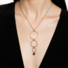 Collier cascade et sa pierre naturelle