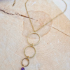 Collier cascade et sa pierre naturelle