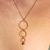 Collier cascade et sa pierre naturelle